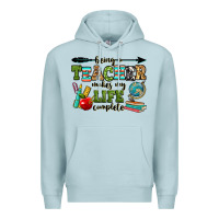 Blue Mist being a teacher makes my life complete Premium Hoodie - RanaPortraitStore
