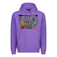 Purple being a teacher makes my life complete Premium Hoodie - RanaPortraitStore