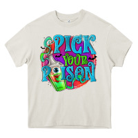 Cream Pick Your Poison Heavy Core Tee - texasbilliewilder