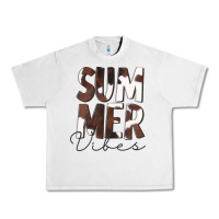Lunar Rock Summer Vibes Brown White Cowhide Urban Heavy Tee - CowCowDesign