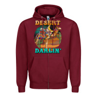 Burgundy desert darling camel Zipper Hoodie - BarkalooDesign
