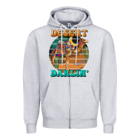 Heather Grey desert darling camel Zipper Hoodie - BarkalooDesign