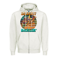 Oatmeal Heather desert darling camel Zipper Hoodie - BarkalooDesign