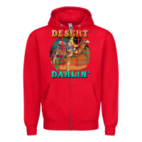 Red desert darling camel Zipper Hoodie - BarkalooDesign