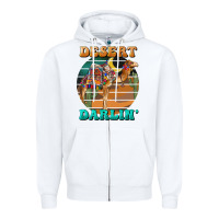 White desert darling camel Zipper Hoodie - BarkalooDesign