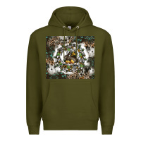 Army Green natures circle of life Premium Hoodie - CowhideDigitalArt
