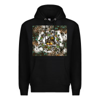Black natures circle of life Premium Hoodie - CowhideDigitalArt