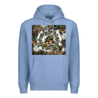 Colony Blue natures circle of life Premium Hoodie - CowhideDigitalArt