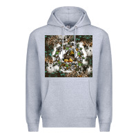 Heather Grey natures circle of life Premium Hoodie - CowhideDigitalArt