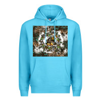 Ocean Blue natures circle of life Premium Hoodie - CowhideDigitalArt