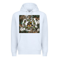 White natures circle of life Premium Hoodie - CowhideDigitalArt