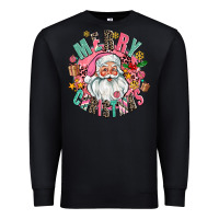 Black merry christmas santa Premium Sweatshirt - AdoDesignShop