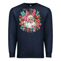 Navy merry christmas santa Premium Sweatshirt - AdoDesignShop