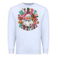 White merry christmas santa Premium Sweatshirt - AdoDesignShop