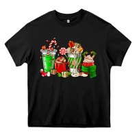 Black Christmas coffee cup Heavy Core Tee - NancyCooperArtShop