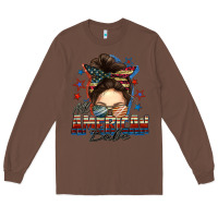 Chestnut american babe messy bun Long Sleeve Tee - FaDigitalArtStudio