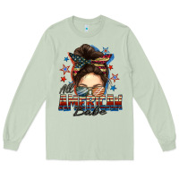 Matcha american babe messy bun Long Sleeve Tee - FaDigitalArtStudio