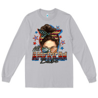 Moon Dust american babe messy bun Long Sleeve Tee - FaDigitalArtStudio