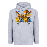 Heather Grey ballpark mama Heavyweight Hoodie - AdoDesignShop
