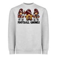 Heather Grey football gnomes Heavyweight Sweatshirt - BarkalooDesign