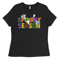 Black spooky season Ladies Tee - CowGirlArtShop