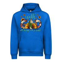 Cobalt with god all things are possible matthew 19 26 Urban Hoodie - JahusDesignShop