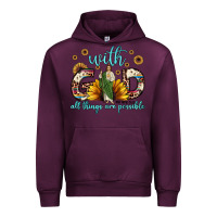 Mauve Wine with god all things are possible matthew 19 26 Urban Hoodie - JahusDesignShop