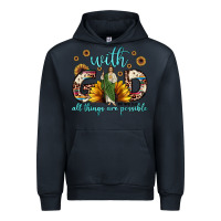 Navy with god all things are possible matthew 19 26 Urban Hoodie - JahusDesignShop