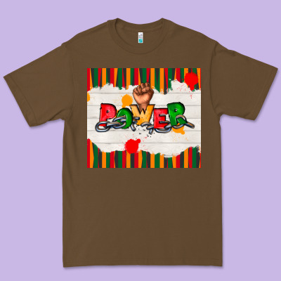 Juneteenth Black Power Premium Tee Designed By Tumblerdesignbyshophia