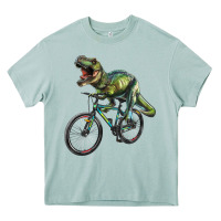 Arona t rex dinosaur riding dinosaur Heavy Core Tee - RanaPortraitStore