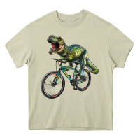 Mossy t rex dinosaur riding dinosaur Heavy Core Tee - RanaPortraitStore