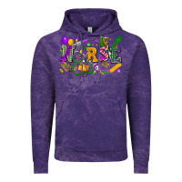 Cloud Purple Nurse Mardi Gras Vintage Hoodie - FaDigitalArtStudio