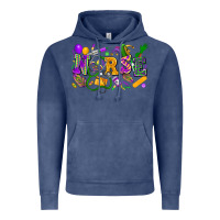 Vintage Denim Nurse Mardi Gras Vintage Hoodie - FaDigitalArtStudio