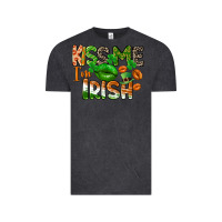 Vintage Black Kiss me i am irish St. Patrick's Day Vintage Tee - CowGirlArtShop