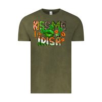 Vintage Olive Kiss me i am irish St. Patrick's Day Vintage Tee - CowGirlArtShop