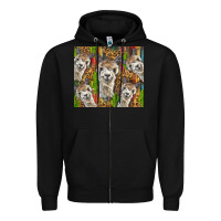 Black alpaca Zipper Hoodie - BarkalooDesign