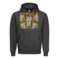Charcoal Heather alpaca Zipper Hoodie - BarkalooDesign