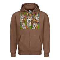 Chestnut alpaca Zipper Hoodie - BarkalooDesign