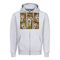Heather Grey alpaca Zipper Hoodie - BarkalooDesign