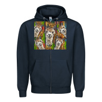 Navy alpaca Zipper Hoodie - BarkalooDesign