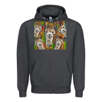 Smoke alpaca Zipper Hoodie - BarkalooDesign