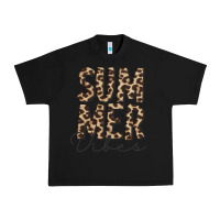 Black summer vibes leopard Urban Heavy Tee - CowCowDesign