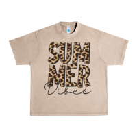 French Oak summer vibes leopard Urban Heavy Tee - CowCowDesign