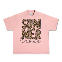 Salmon summer vibes leopard Urban Heavy Tee - CowCowDesign