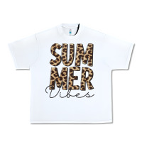 White summer vibes leopard Urban Heavy Tee - CowCowDesign