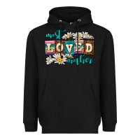 Black most loved mother Heavyweight Hoodie - AdoDesignShop