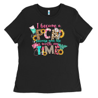 Black i became a cna because your life is worth my time Ladies Tee - CowGirlArtShop