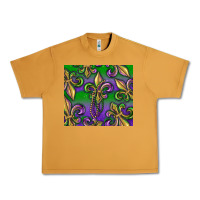 Peanut Butter Mardi Gras Fleur De Lis Urban Heavy Tee - RanaPortraitStore