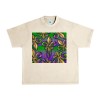 Sandshell Mardi Gras Fleur De Lis Urban Heavy Tee - RanaPortraitStore