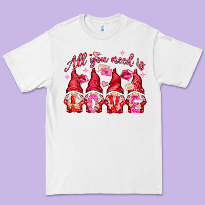 All You Need Is Love Gnomies Valentine's Day Premium Tee Designed By Howdyjamesfarm